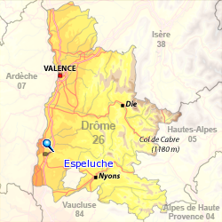 Carte de la Drôme