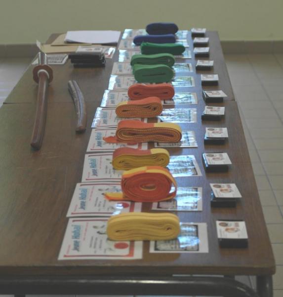 Remise nouvelles ceintures et bokken